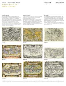Visual Language Library Antique Maps of the World: Volume I