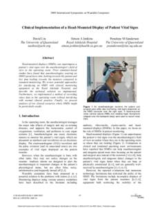 Clinical Implementation of a Head-Mounted Display of Patient Vital Signs