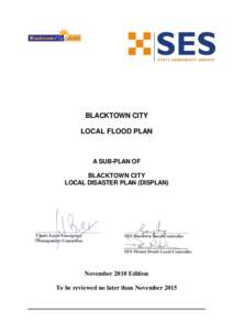 Blacktown Local Flood Plan