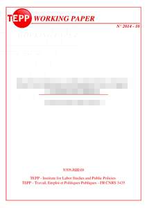 WORKING PAPER N° Rural Electrification and Household Labor Supply: Evidence from Nigeria CLAIRE SALMON, JEREMY TANGUY