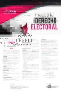 Décima generaciónEl Instituto Electoral del Estado de México, a través del Centro de Formación y Documentación Electoral, con fundamento en los artículos 171, fracciones I, II y VI, 175 del Código E