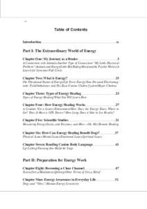 vi  Table of Contents Introduction.........................................................................................ix  Part I: The Extraordinary World of Energy
