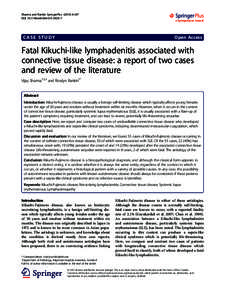 Fatal Kikuchi-like lymphadenitis associated with connective tissue disease: a report of two cases and review of the literature