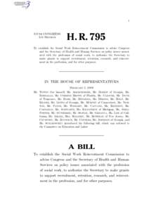 I  111TH CONGRESS 1ST SESSION  H. R. 795