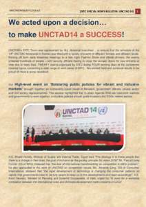 DITC SPECIAL NEWS BULLETIN: UNCTAD 14