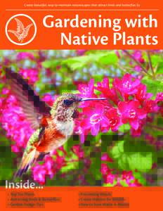 Create beautiful, easy-to-maintain naturescapes that attract birds and butterflies by  Gardening with Native Plants  Inside...