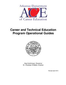 Career and Technical Education Program Policies and Proced