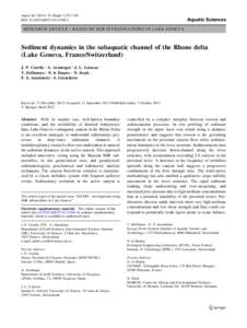 Aquat Sci[removed]Suppl 1):S73–S87 DOI[removed]s00027[removed]Aquatic Sciences  RESEARCH ARTICLE - BASED ON MIR INVESTIGATIONS IN LAKE GENEVA