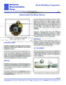 National Electrostatics Corp. Beam Handling Components
