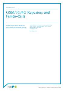 OFB-InfoLetterGSM/3G/4G Repeaters and Femto-Cells Information of the Austrian Telecommunications Authority