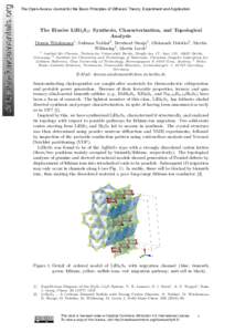 The Open-Access Journal for the Basic Principles of Diffusion Theory, Experiment and Application  The Elusive LiBi3 S5 : Synthesis, Characterization, and Topological Analysis Dennis Wiedemann1 , Suliman Nakhal2 , Bernhar
