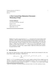 Polynomials / Tutte polynomial / Chromatic polynomial / Matching / Matroid / SchwartzZippel lemma / BollobsRiordan polynomial