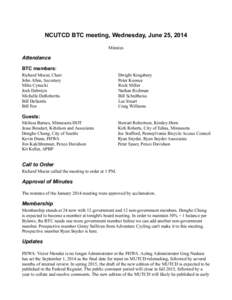 NCUTCD BTC Minutes - June 2014