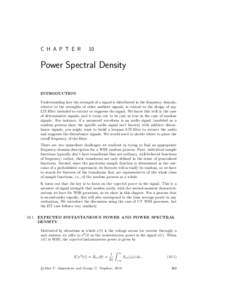 Signals, Systems and Inference, Chapter 10: Power Spectral Density