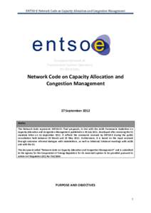 ENTSO-E Network Code on Capacity Allocation and Congestion Management