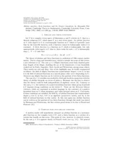 BULLETIN (New Series) OF THE AMERICAN MATHEMATICAL SOCIETY Volume 42, Number 4, Pages 529–533 S[removed][removed]Article electronically published on April 7, 2005