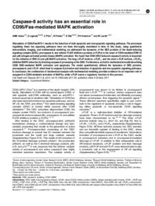 Citation: Cell Death and Disease[removed], e212; doi:[removed]cddis[removed] & 2011 Macmillan Publishers Limited All rights reserved[removed]www.nature.com/cddis  Caspase-8 activity has an essential role in