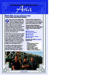 Asia  61 Documentary Films & DVDs from & about Including 8 New Releases and 20 Films on DVD for the first time!