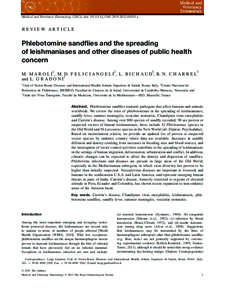 Phlebotomine sandflies and the spreading of leishmaniases and other diseases of public health concern