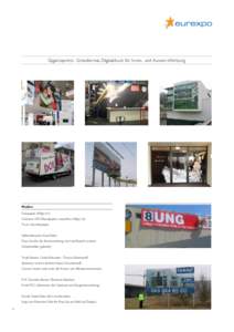Gigantoprints: Grossformat-Digitaldruck für Innen- und Aussen-Werbung  Medien Fotopapier 200gr./m2 Outdoor APG-Plakatpapier wasserfest 140gr./m2 Tyvek Gewebepapier