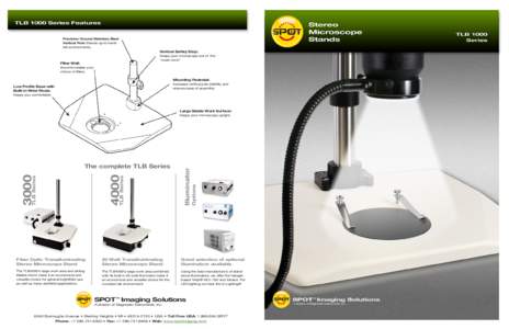TLB 1000 Sturdy Stereo Microscope Stands