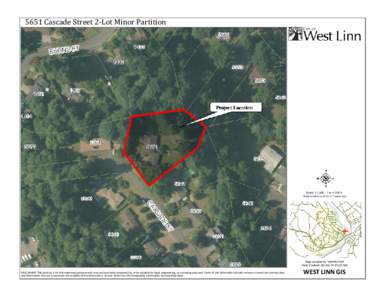     5651 Cascade Street 2-Lot Minor Partition Scale 1:1,[removed]in = 100 ft