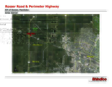 Rosser Road & Perimeter Highway RM of Rosser, Manitoba Area Aerial  
