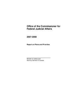 RPP[removed]Office of the Commissioner for Federal Judicial Affairs