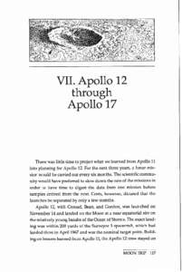VII. Apollo 12   through Apollo 17