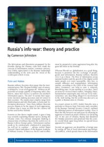 Yuri Kochetkov/AP/SIPA  Russia’s info-war: theory and practice