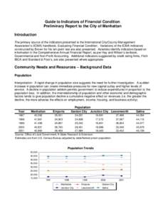 Microsoft Word - Manhattan Preliminary Indicators Report.doc