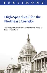 High-Speed Rail for the Northeast Corridor