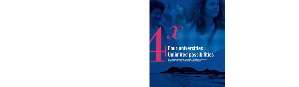 Four universities Unlimited possiblities CHEC Cape Higher Education Consortium PO BoxWynberg 7824