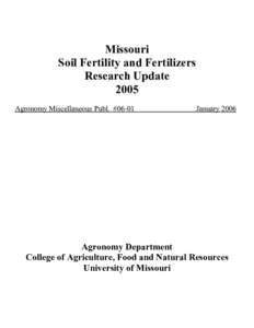 Microsoft Word - Soil Fertility Update 2006b.doc