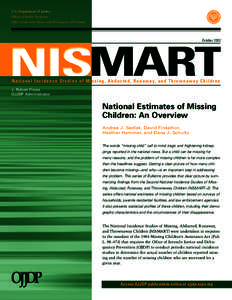 National Estimates of Missing Children: An Overview