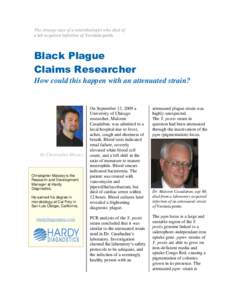 Black Plague Claims Researcher