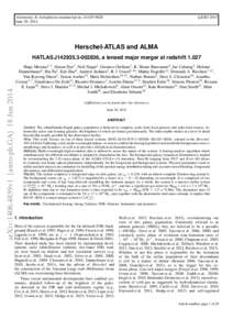 c 
ESO 2014 Astronomy & Astrophysics manuscript no. h1429-0028 June 20, 2014