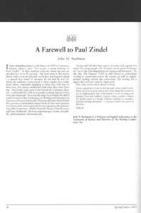 ALAN v30n3 - A Farewell to Paul Zindel