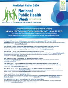 National Public Health week people graphic