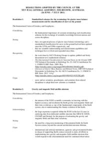 Microsoft Word - IUGG Resolutions - XXV GA - Melbourne (English)