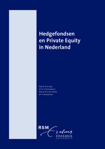 Hedgefondsen en Private Equity in Nederland
