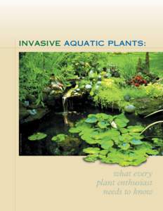 G. Speichert, Crystal Palace Perennials  invasive aquatic plants: what every plant enthusiast