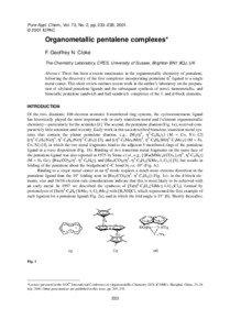 Pure Appl. Chem., Vol. 73, No. 2, pp. 233–238, 2001. © 2001 IUPAC