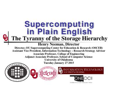 Supercomputing in Plain English: Overview