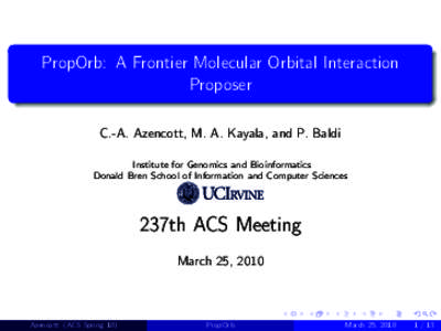 PropOrb: A Frontier Molecular Orbital Interaction Proposer