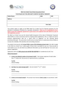Microsoft Word - Wish For A SmileTrust Clinical Assessment Form PF.docx