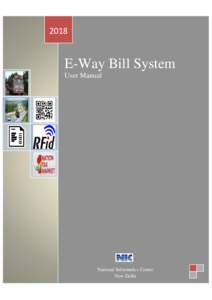 2018  E-Way Bill System User Manual  National Informatics Centre