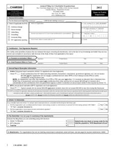 Form  Annual Filing for Charitable Organizations CHAR500