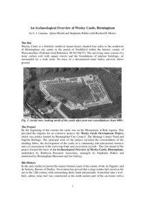 An Archaeological Overview of Weoley Castle, Birmingham by S. J. Linnane, Quita Mould and Stephanie Rátkai with Richard K Morris