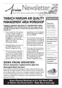 Newsletter  Feb 2002 News of Air Quality Improvement Initiatives in Neath Port Talbot